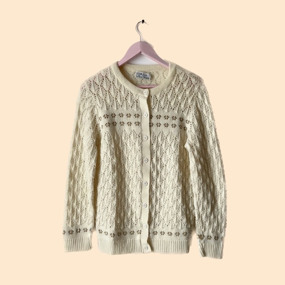 Cuddle Knit Sweaters - Vintage Cuddle Knit Cardigan